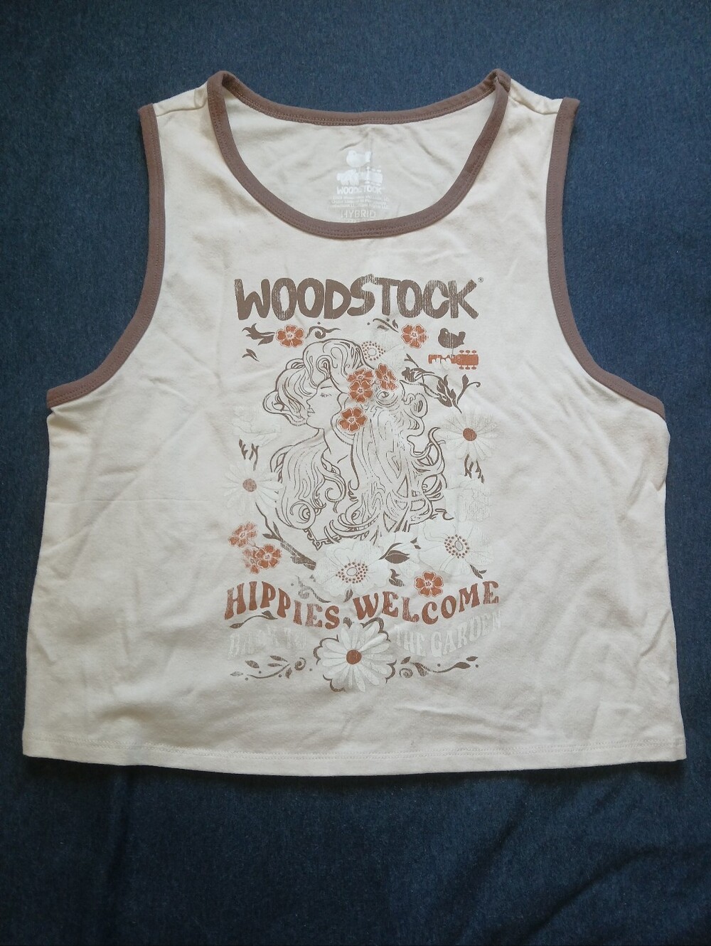 Woodstock Cropped Tank Top